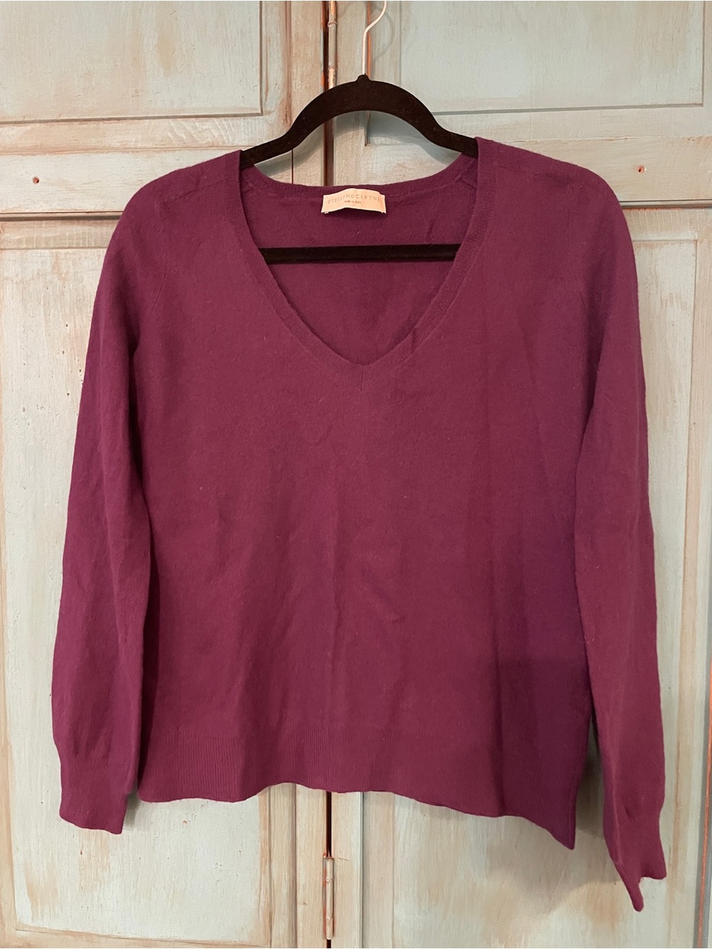 Stella McCartney Plum V-Neck Sweater
